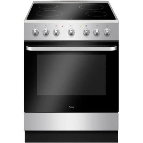 Cuisinière vitrocéramique 60cm – 4 foyers Hitlight – Four 65L multifonction A – Gril 1500W – Nettoyage vapeur – Alpecin - AMI5906006567040