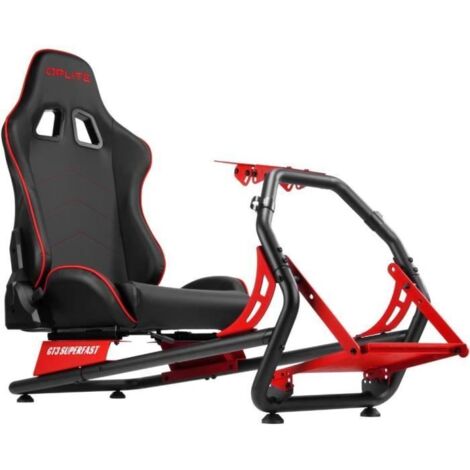 Châssis simulateur de conduite Oplite GT3 OP GTR ER Superfast Noir et rouge