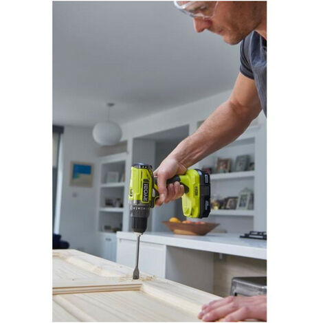 RYOBI Perceuse Visseuse - R18DD2-220S - 18V One Plus - 2 batteries 2,0Ah - 1 chargeur