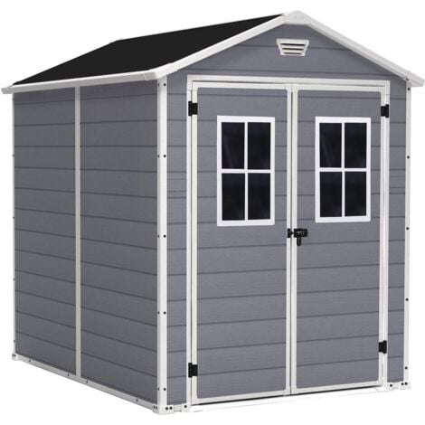 KETER - Abri de jardin en résine 4,4 m² Premium 86 Gris