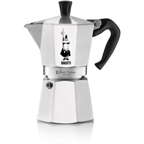 Bialetti Moka Express Pot à moka 0,55 L Noir, Argent