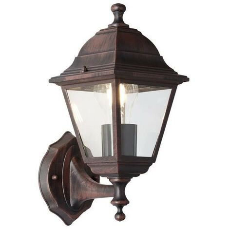 BRILLIANT APPLIQUE EXTÉRIEURE MONTANTE NISSIE ROUILLE E27 1X60W (1/3)