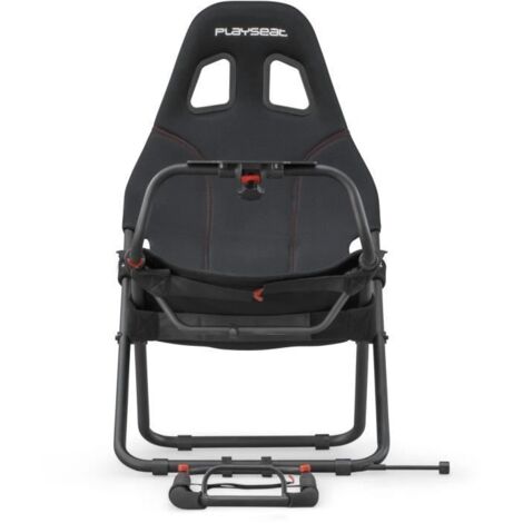 Siège de simulation gaming compact – Ajustable pour utilisateurs jusqu'à 122 kg – Design pliable noir – Compatible consoles et PC – Playseat