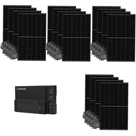 Thomson – Kit solaire réseau 6 kW avec 16 modules 375W – Micro-onduleurs Enphase IQ 7+ – Installation complète incluse – Garantie 25 ans panneaux