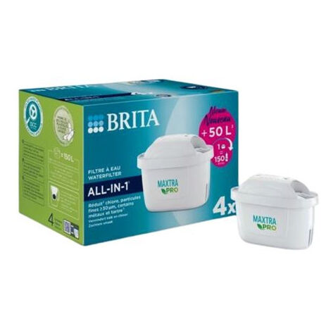 Pack de 4 filtres à eau Brita Maxtra Pro All in 1 (1/10)