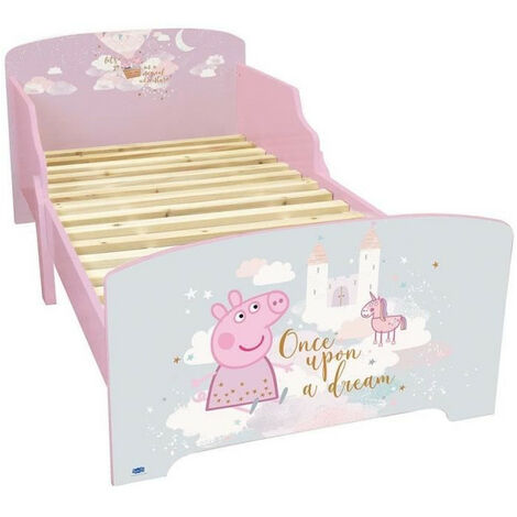 Fun house peppa pig dream lit avec sommier a lattes 140 x 70 cm (1/4)