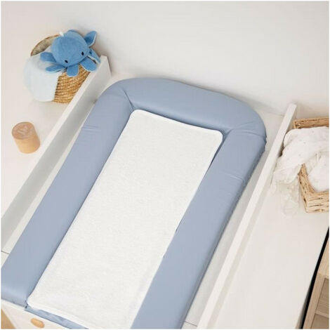 Matelas à langer avec 2 éponges amovibles Bleu 42x70 cm