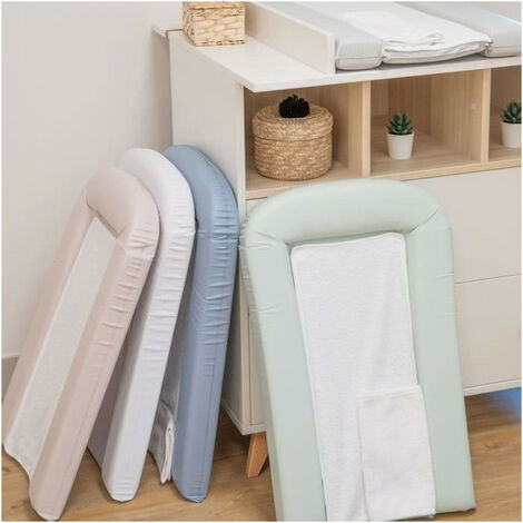 MATELAS a LANGER PVC AVEC 2 ÉPONGES AMOVIBLES/CONFORT 42x70 cm LILAS