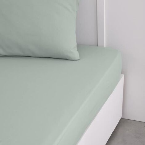 Today Drap Housse Ajustable Celadon Clair 160x200 cm (1/3)