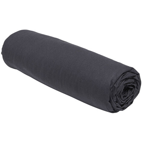 Today Drap Housse Ajustable Noir 140 x 200 cm Coton