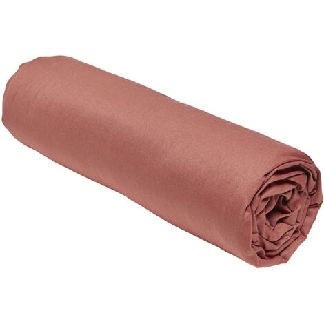 Today Drap housse Essential terracotta 160x200 cm