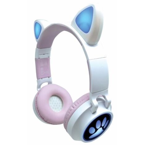 Casque audio 2-en-1 avec oreilles de chat pour écouter votre musique sans fil en Bluetooth 5.0 (1/5)