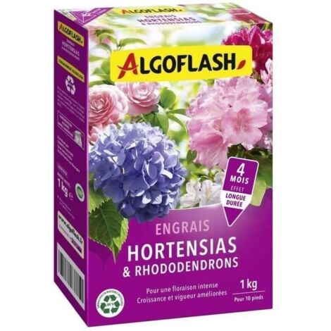 Engrais Fleurs Et Arbustes à Fleurs Algoflash - Action Prolongée 3 Mois, 1,8 Kg, NPK 16.4.13 + 3 MgO