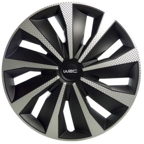 WRC Boite 4 enjoliveurs 16 Carbon style