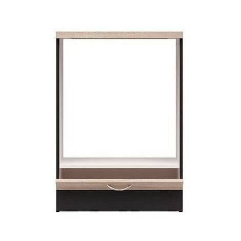 JUNONA Meuble bas four 60 cm - Plan de travail - Chene sonoma