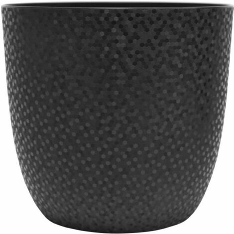 EDA Cache-pot OPALE Ø 29,5 cm - Volume 14,8 L - Noir (1/3)