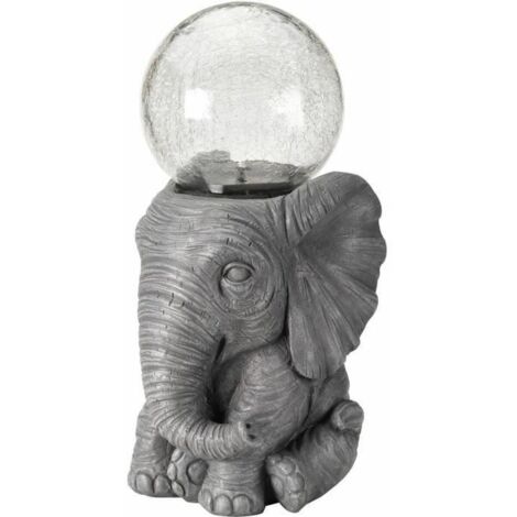 Orbe Eléphant résine et verre (1/3)