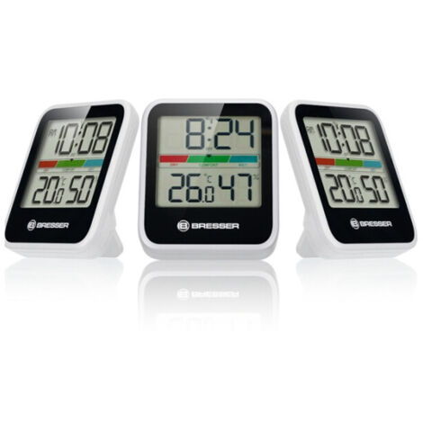 Station météo Bresser Thermo Hygrometre Climate Set de 3 coloris blanc 7000016 GYE000 (1/4)