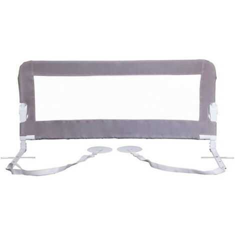 Barriere de lit Dreambaby Nicole - lits encastrés et aux lits plats- Mesurant 150 cm de large et 50 cm de haut - Gris (1/5)