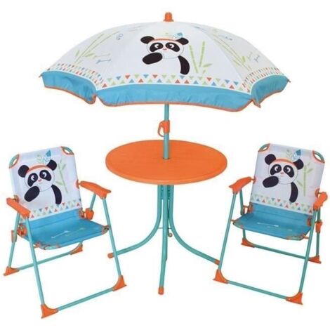 Fun-House Mobilier de jardin panda noir pour enfants (1/5)