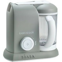 BEABA, Babycook Solo, Robot bebe 4 en 1, Cuiseur, Mixeur - Gris