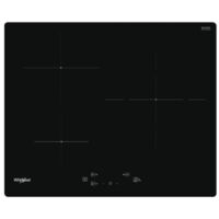 Whirlpool – Plaque induction 3 feux 60 cm – Puissance 7200 W – Commandes tactiles – Sécurité enfant et anti-surchauffe – Minuteurs 99 min