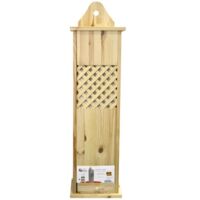 Huche à pain en bois massif 78x21x17cm – Coloris marron – Conserve le pain plus longtemps – Boite de stockage cuisine – Frandis