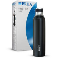 Bouteille BRITA pour sodaTRIO - acier inoxydable - 0,65L - noire