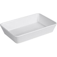 MOULE A GRATIN RECTANGULAIRE 30X21X6 BLANC KUCHENPROFI - 0750118230