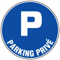 Panneaux d'obligations ronds 300mm Parking privé NOVAP 4060446