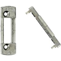 Ferco – Gâche pour crémone 1/2 tour – Compatible PVC et aluminium – Poids max 80 kg – Recouvrement 18/20 mm – Gorge 14/18 mm