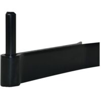 Gond de volet à sceller 2 lames 40x5x120mm diamètre 14mm cataphorèse noire TORBEL 6145144