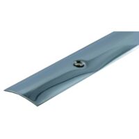 Dinac – Bande seuil inox à vis 30mm – Épaisseur 10/10e – Fixation à vis pour intérieur – Résistante au trafic intense