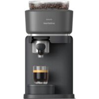 Philips – Cafetière à dosettes expresso avec broyeur céramique – 16 bars – Capacité 1,2 L – Mouture réglable – Noir