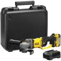 Meuleuse sans fil - 18V - STANLEY FATMAX V20 - SFMCG400M1K-QW - 125mm - batterie 4 Ah + chargeur 2 A
