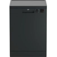 Beko – Lave-vaisselle pose libre 14 couverts – Largeur 60cm – 47dB – Ouverture porte auto – Classe A séchage – Couleur anthracite