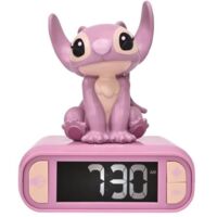 Réveil veilleuse Lexibook Angel Disney Stitch 3 en 1 Rose