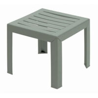 Grosfillex Miami table basse vert tendre compacte et empilable