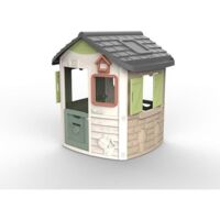 Cabane de jardin pour enfant Jura Lodge – 2 portillons – Traitée anti-UV – Espace intérieur spacieux – Fabrication française – Smoby