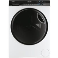 Haier – Lave-linge pose libre 8kg – Classe A de lavage – Vitesse d'essorage 1400 tr/min – Écran LED – 15 programmes – Technologie vapeur