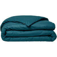 Parure de lit - TODAY - 240 x 260 cm - 100% Coton Bio - Fentes passe-main - Lavable 60°