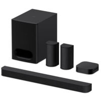 Barre de son bluetooth 5.1 1000W – Caisson sans fil – Dolby Atmos – S-Force PRO – Enceintes arrière incluses – Sony
