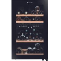 Cave à vin de service 45 bouteilles – Double compartiment – Porte vitrée – Faible niveau sonore – Éclairage LED – Dimensions 49,5 x 58 x 84 cm – La Sommeliere