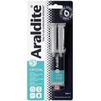 Colle époxy transparente 24 ml – Haute résistance pour métal, bois, verre – Réparations invisibles – Résistante aux chocs et humidité – Araldite