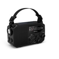 Radio portable Philips avec lampe torche Noir