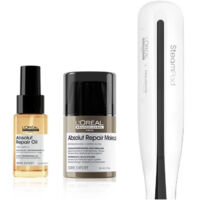 Lisseur vapeur + 2 soins - L'OREAL - Steampod 3.0 X Huile Absolut Repair X Masque Absolut Repair Molecular