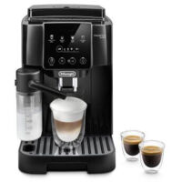 Machine à café à grain DeLonghi Magnifica Start ECAM 220.60.B – Système de mousse pour cappuccino – Réglage de la hauteur du café – Noir
