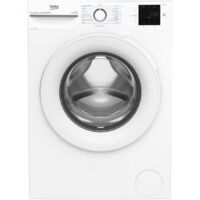 Beko – Lave-linge hublot 9 kg – Vitesse d'essorage 1400 trs/min – Classe A – Technologie SteamCure – Design blanc épuré