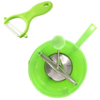 Ensemble de 2 ustensiles spécial purée avec éplucheur et moulin a légumes - FACKELMANN -