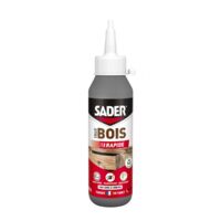 Colle à bois rapide 100g – Vinylique blanche pour bois dur et teck – Prise rapide 5 min – Excellente résistance à l'humidité – Sader